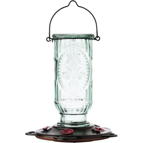 More Birds Vintage Hummingbird Feeder, Antique Glass Hummingbird Feeders - Picture 1 of 6